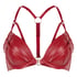 Usztywniony biustonosz push-up z fiszbinami Faye, Czerwony