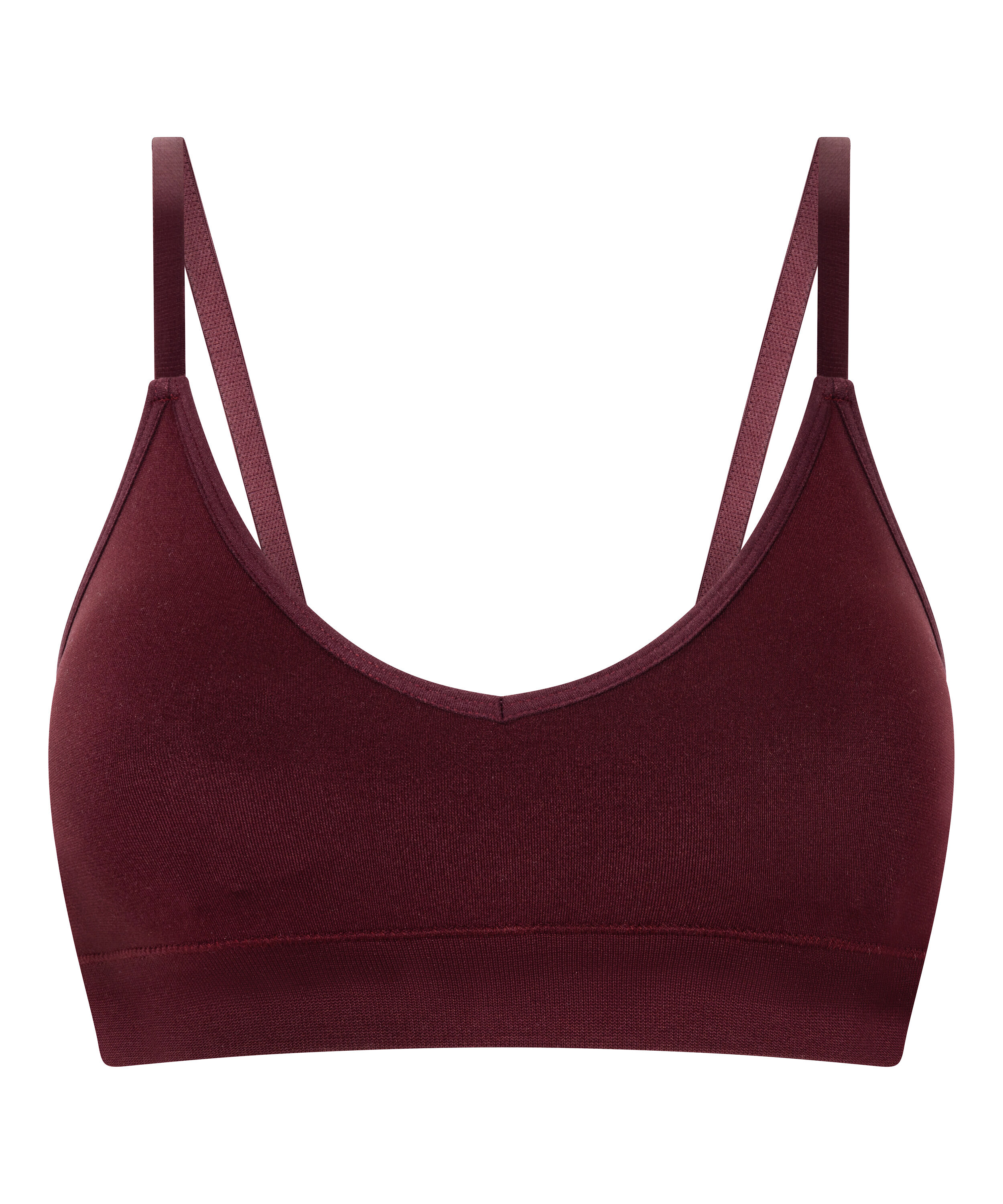 Tr&oacute;jkątny biustonosz bralette Dide, Czerwony