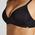 Biustonosz usztywniany bez fiszbin Mona, Czarny