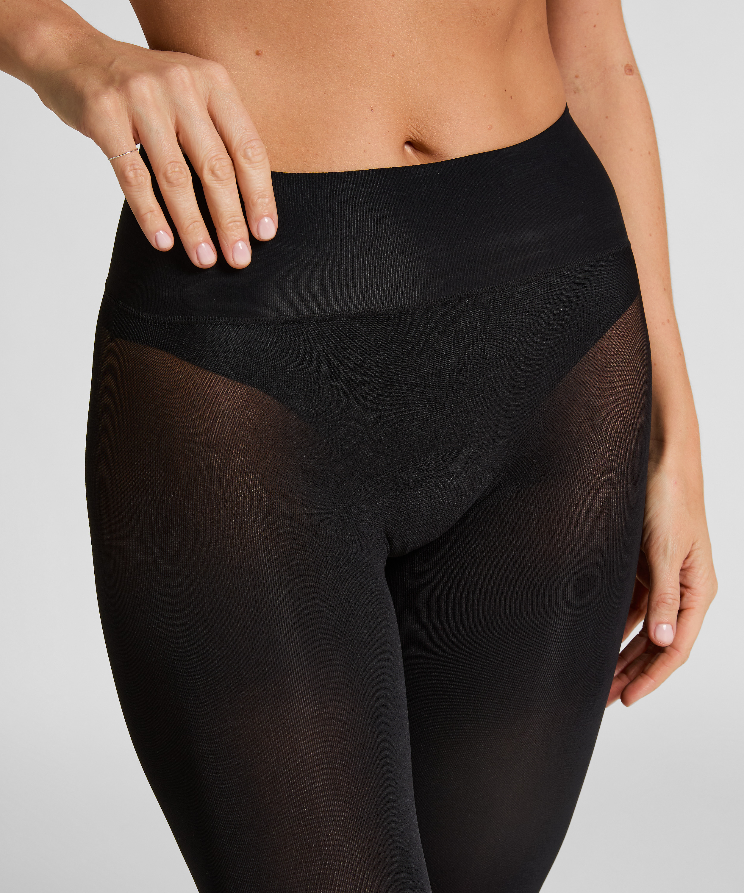 Rajstopy 40 Den Velvet Touch, Czarny, main
