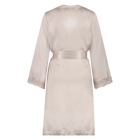 Jedwabne koronkowe kimono, R&oacute;żowy