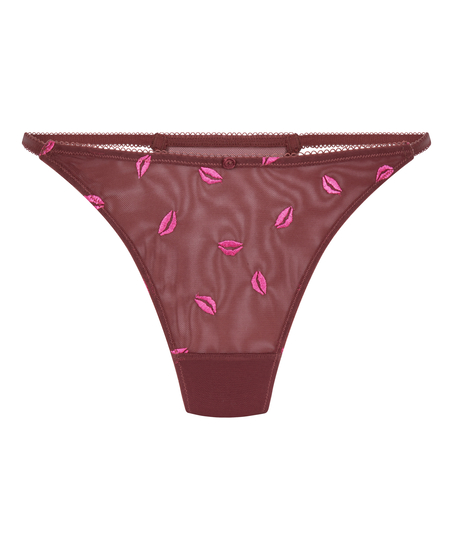 Wysoko wycięte stringi Frida, Czerwony