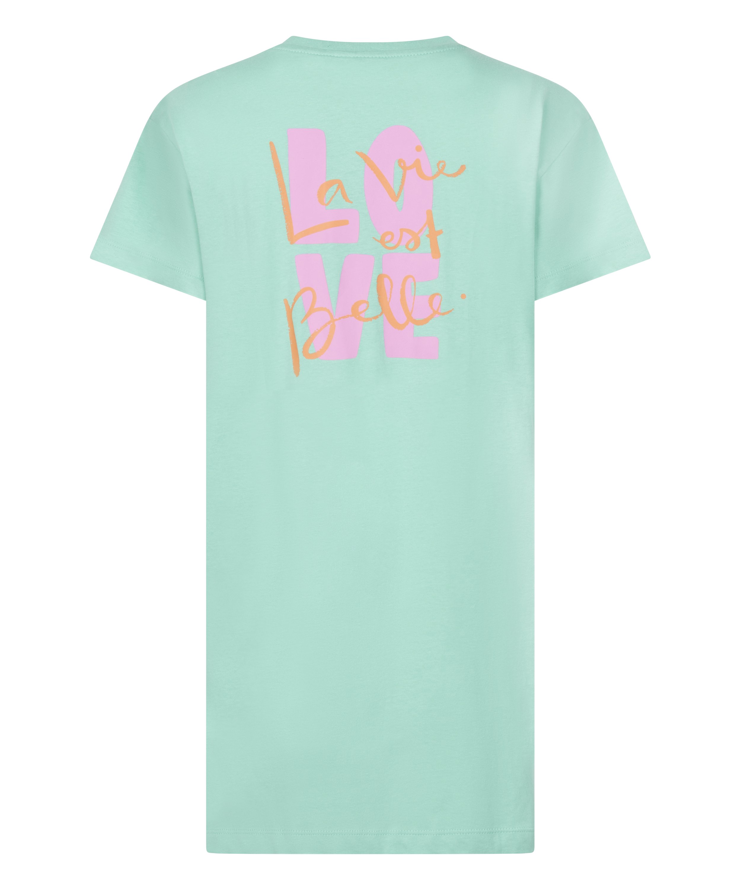 Koszula nocna z okrągłym dekoltem, Zielony, main