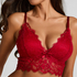 Tr&oacute;jkątny biustonosz bralette Marianna, Czerwony