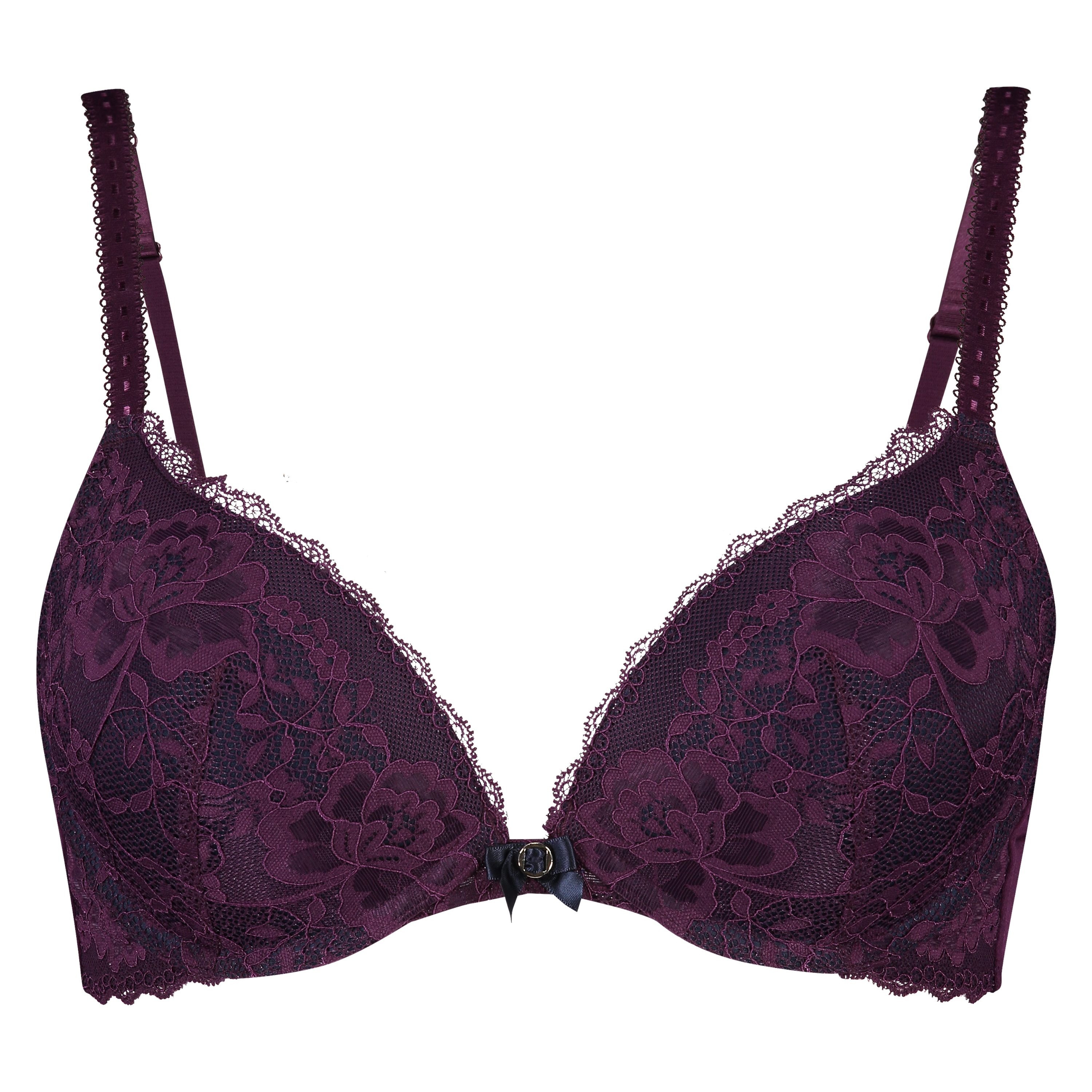 Theresa Padded Underwired Push-Up Bra, Fioletowy, main