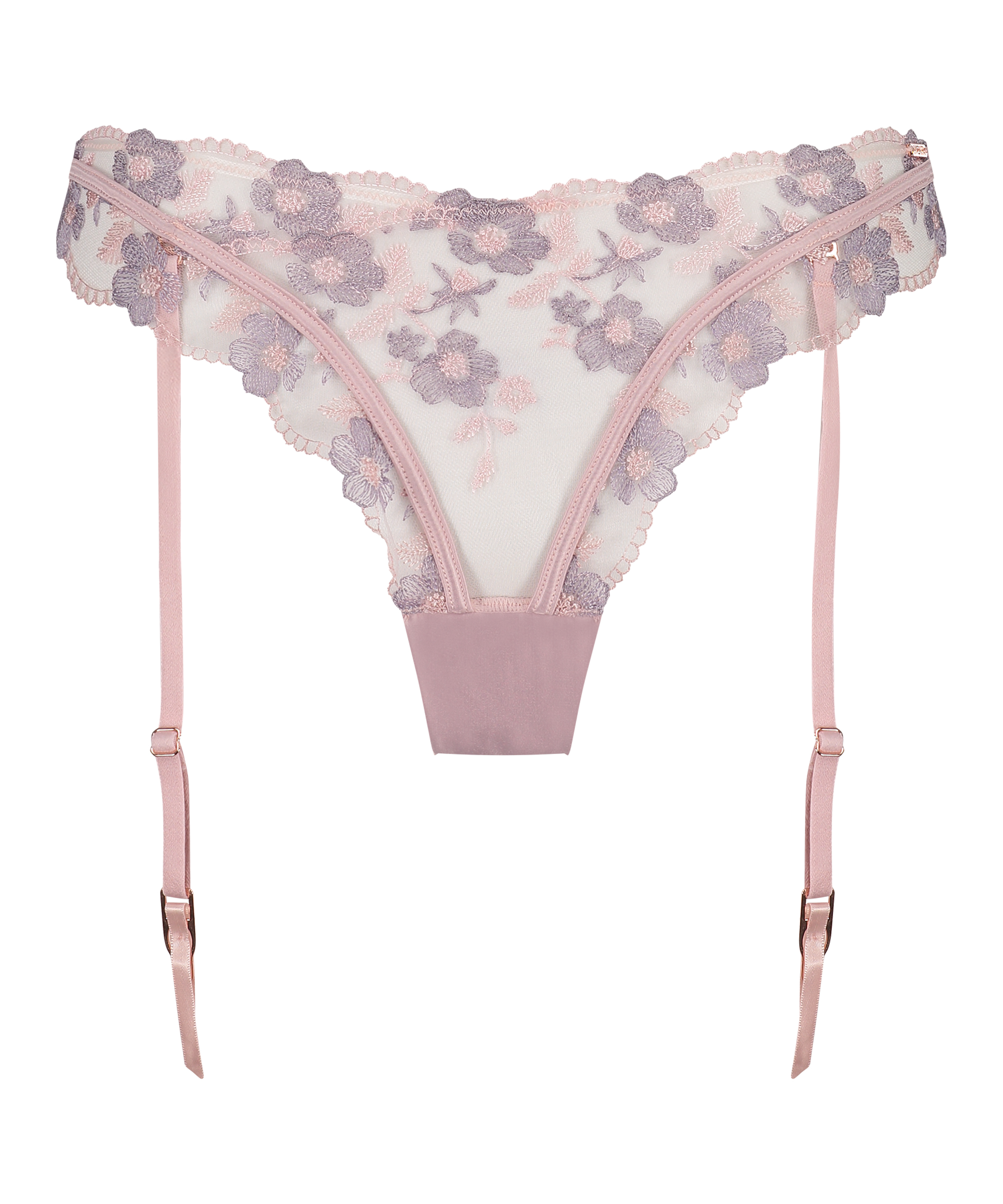 Stringi z podwiązkami Sofia, Fioletowy, main