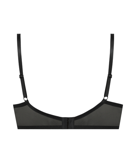 Nieusztywniony biustonosz z fiszbinami Liberty, Czarny