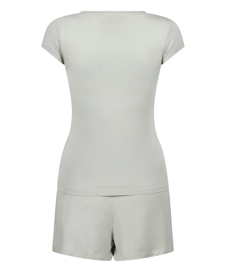 Dżersejowy zestaw piżamowy, Szary