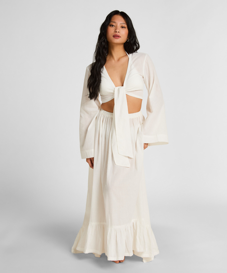 Beach Skirt Glam, Biały