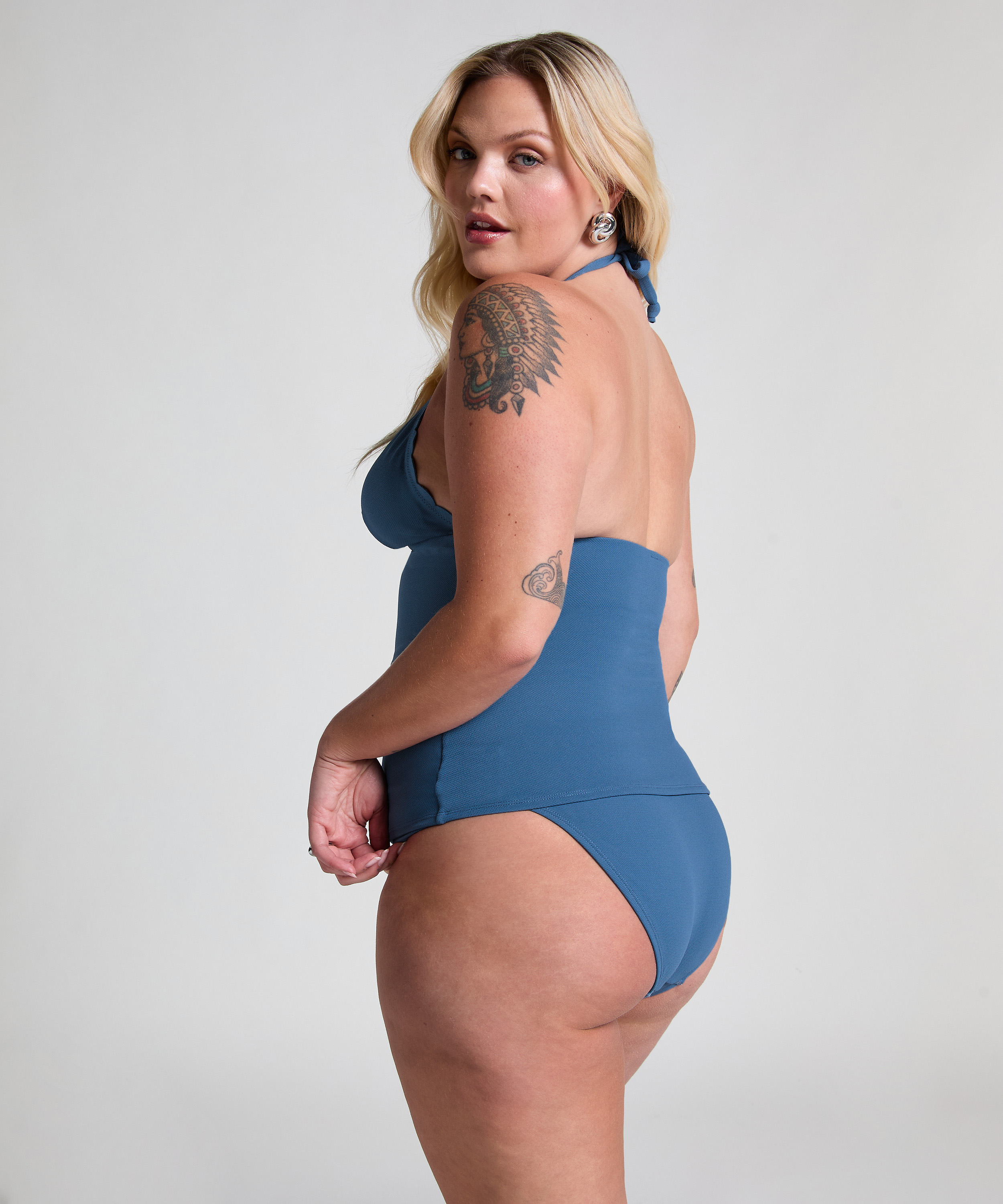 Majtki Bikini Rio Scallop, Niebieski, main