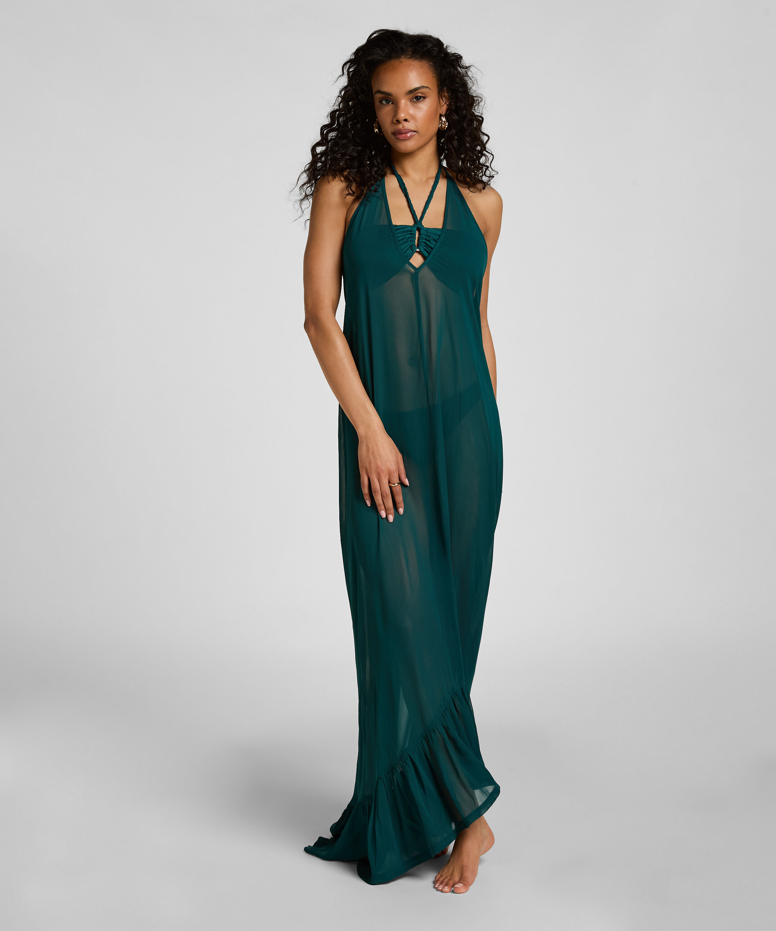 Sukienka Plażowa Glam, Zielony