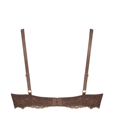 Biustonosz usztywniany z fiszbinami Marine, Brązowy