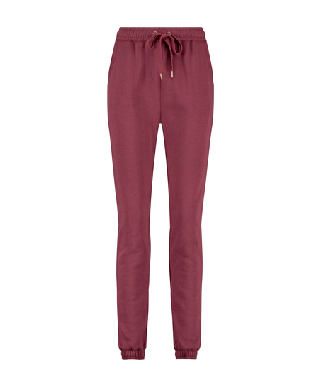 Spodnie dresowe typu boyfriend, R&oacute;żowy