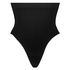 Firming high waisted thong - Level 2, Czarny