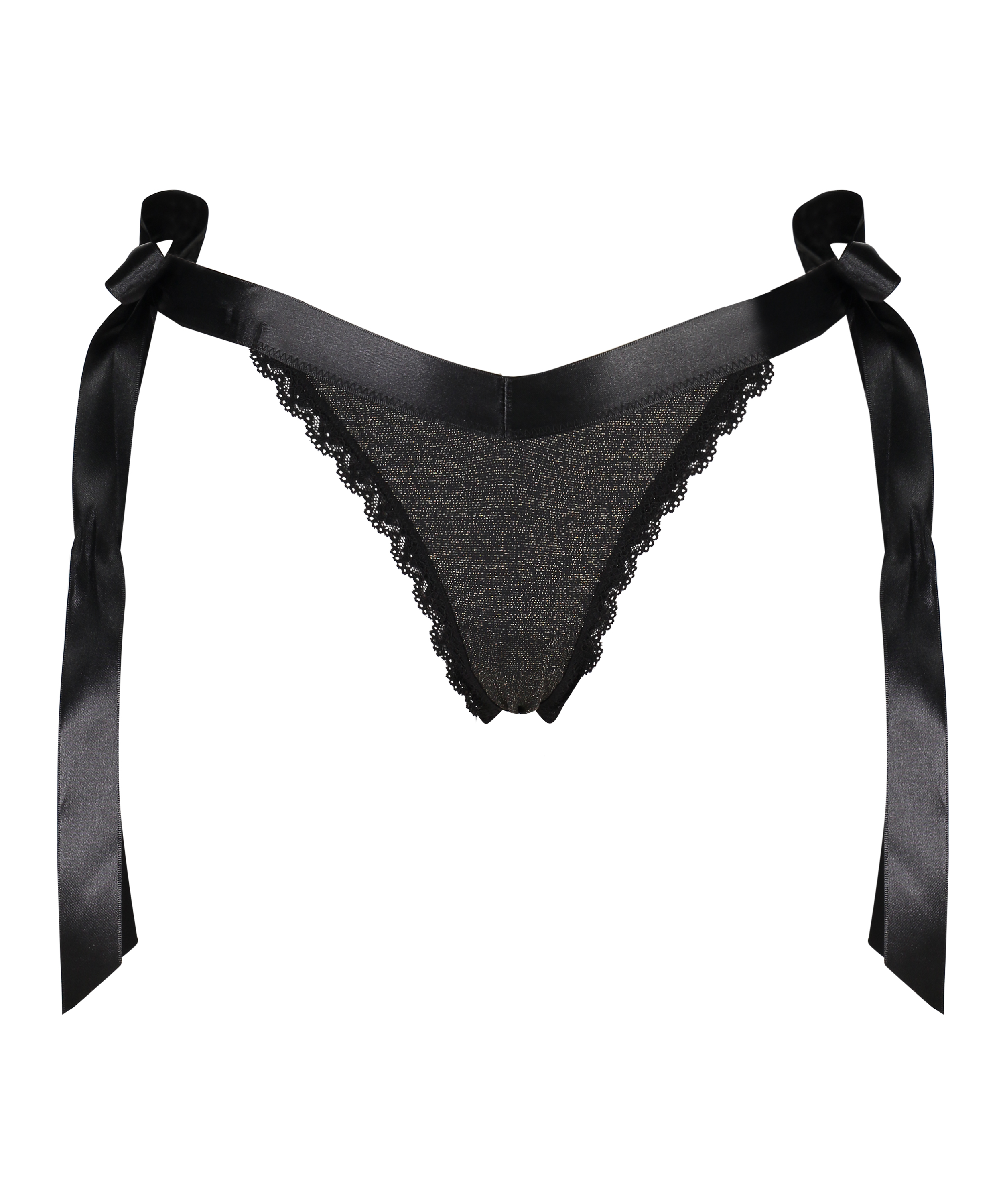 Berry Extra Low Rise Thong, Czarny, main