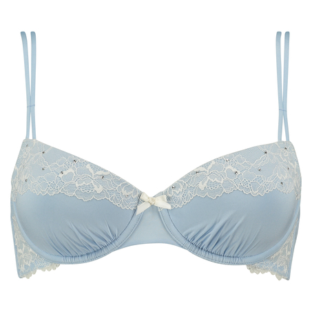 Padded underwired bra Angie, Niebieski