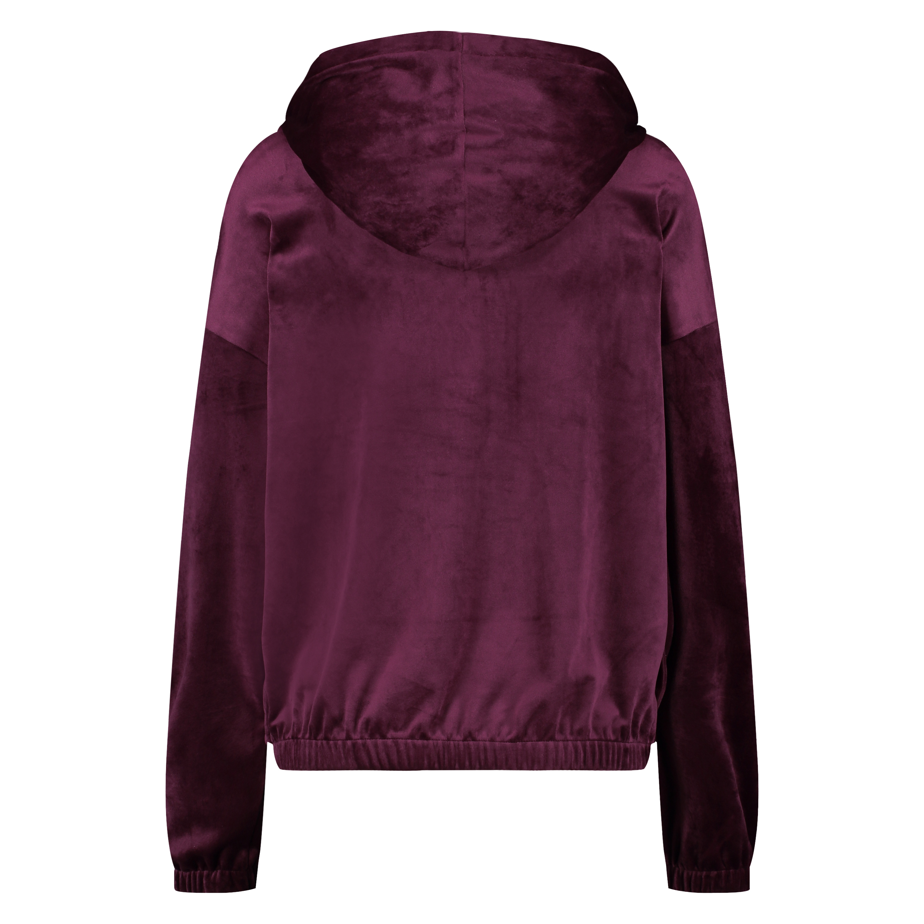 Velvet hoodie jacket, Czerwony, main