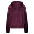 Velvet hoodie jacket, Czerwony