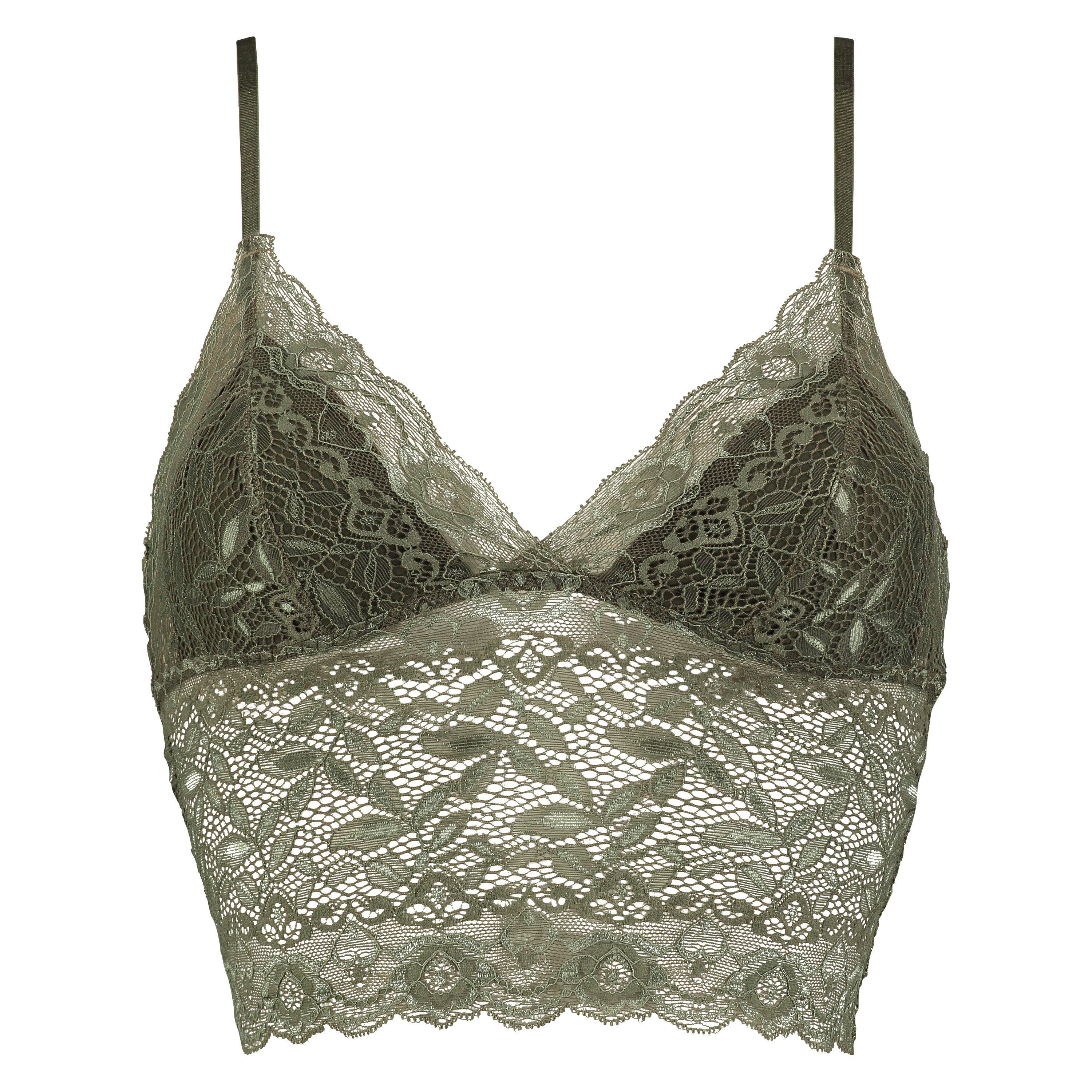 Bralette longline Fancy, Zielony, main