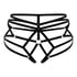 Elastyczne otwarte majtki, Czarny
