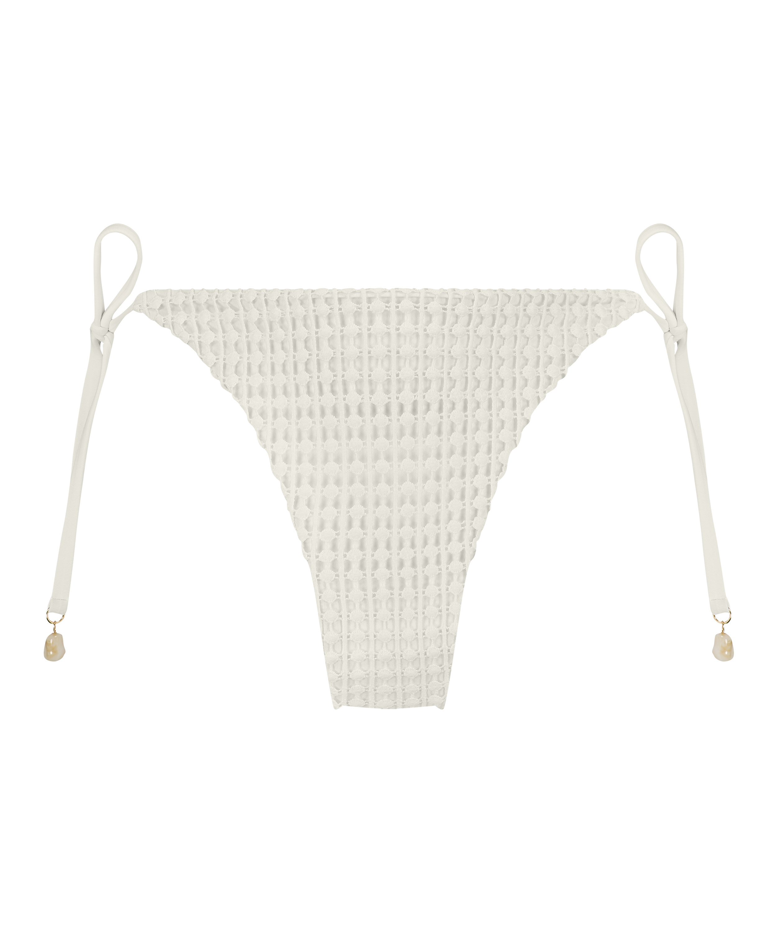 Majtki Bikini Cheeky Tanga Maui Crochet, Biały, main
