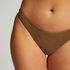 Majtki Bikini Wysoko Krojona Goldie Shimmer, Ż&oacute;łty