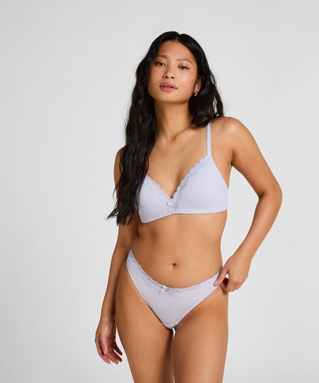 Biustonosz usztywniany bez fiszbin Lola, Fioletowy