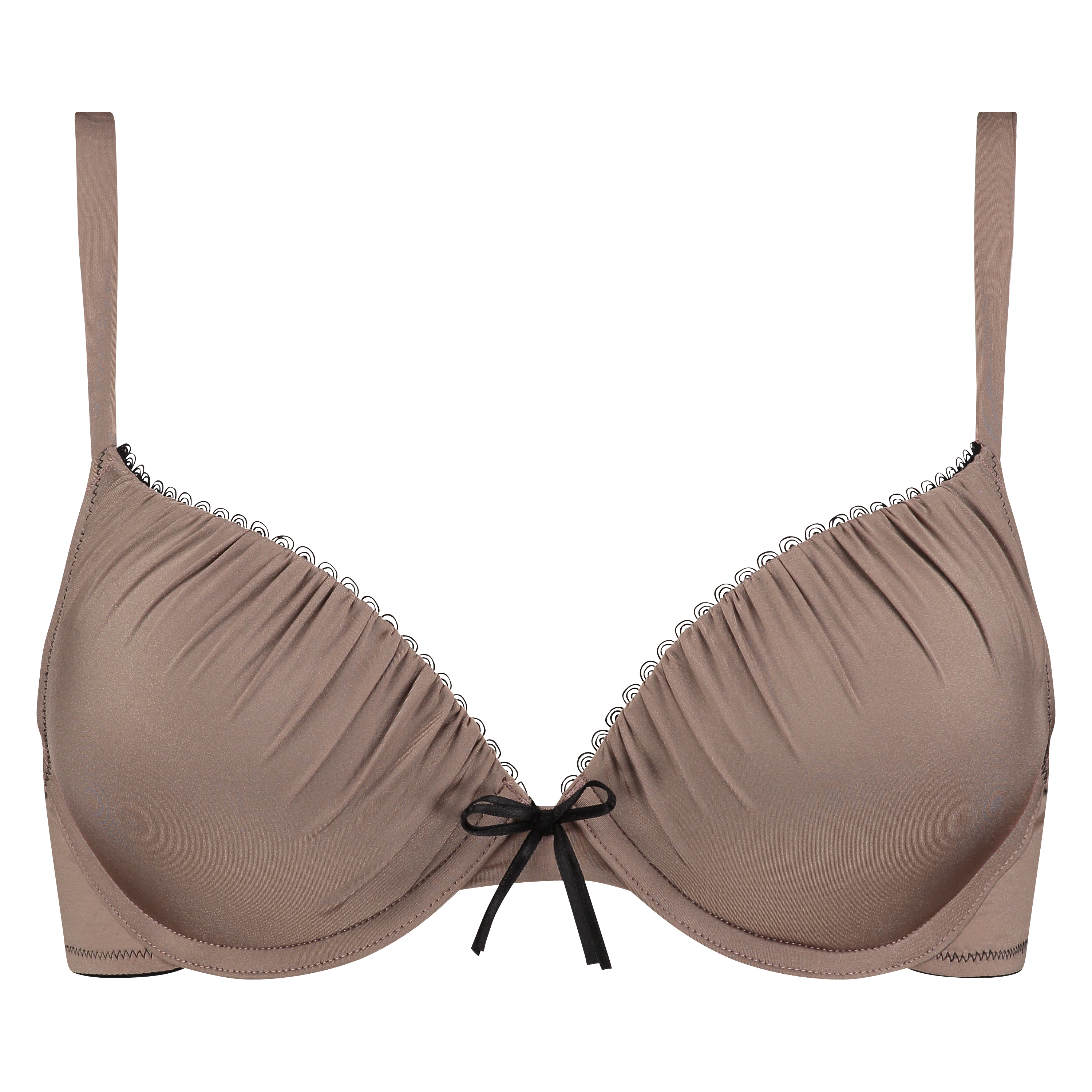 Padded underwired push-up bra Giselle, Brązowy, main