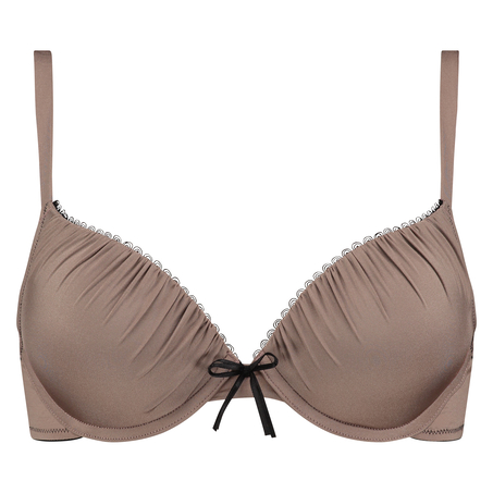 Padded underwired push-up bra Giselle, Brązowy