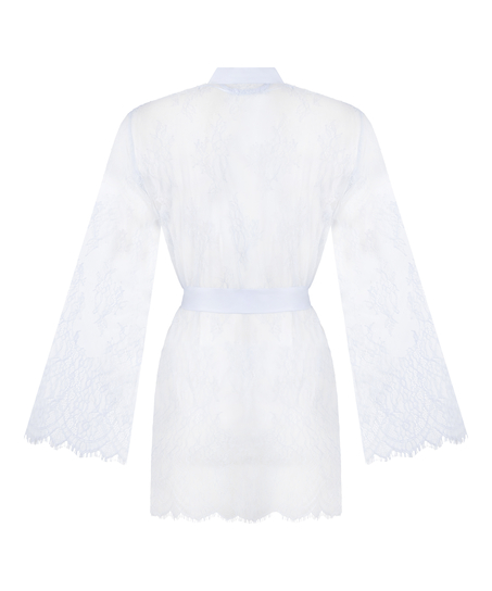 Kimono z Koronki &ndash; Allover Lace, Niebieski