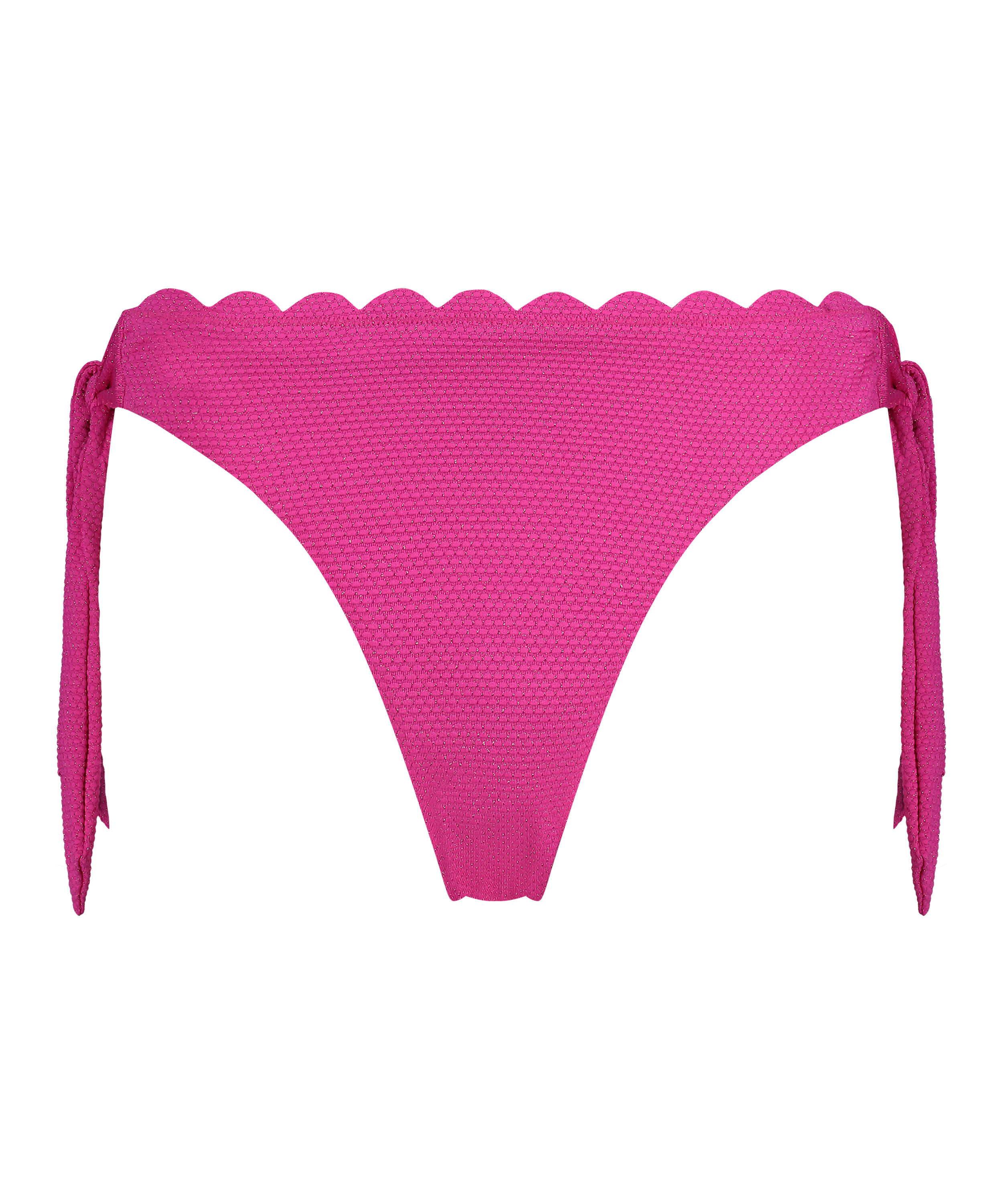 Majtki Bikini Rio Scallop Lurex, R&oacute;żowy
