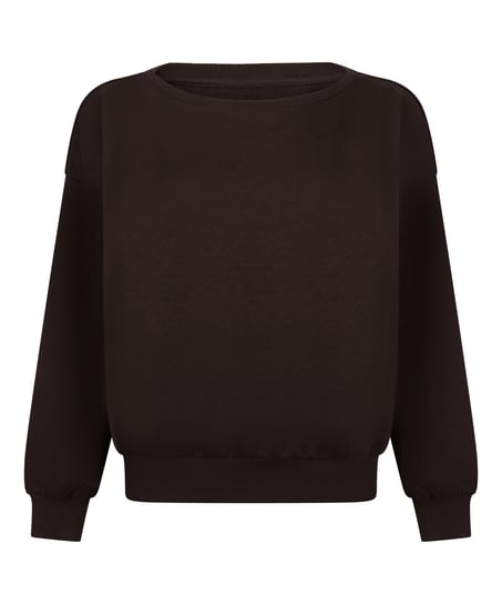 Boatneck Sweater Audrey, Brązowy
