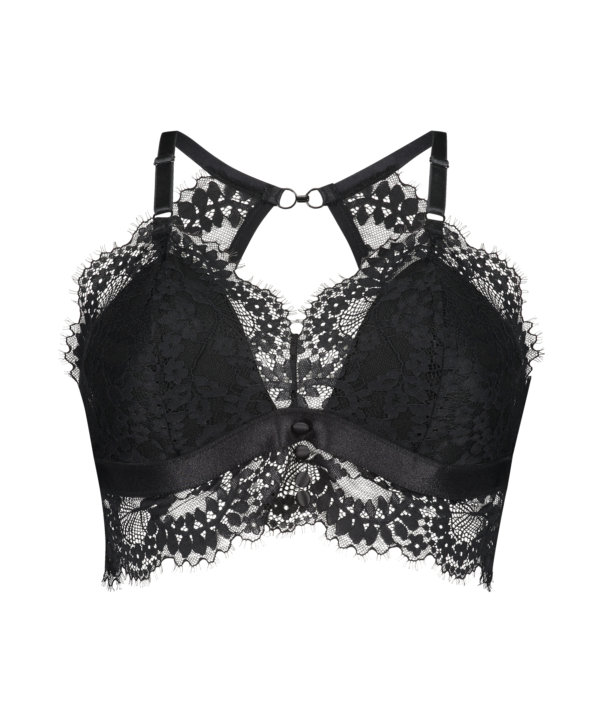 Braletka Curvy Olivia, Czarny, main