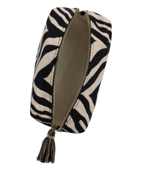 Kosmetyczka Zebra, Czarny