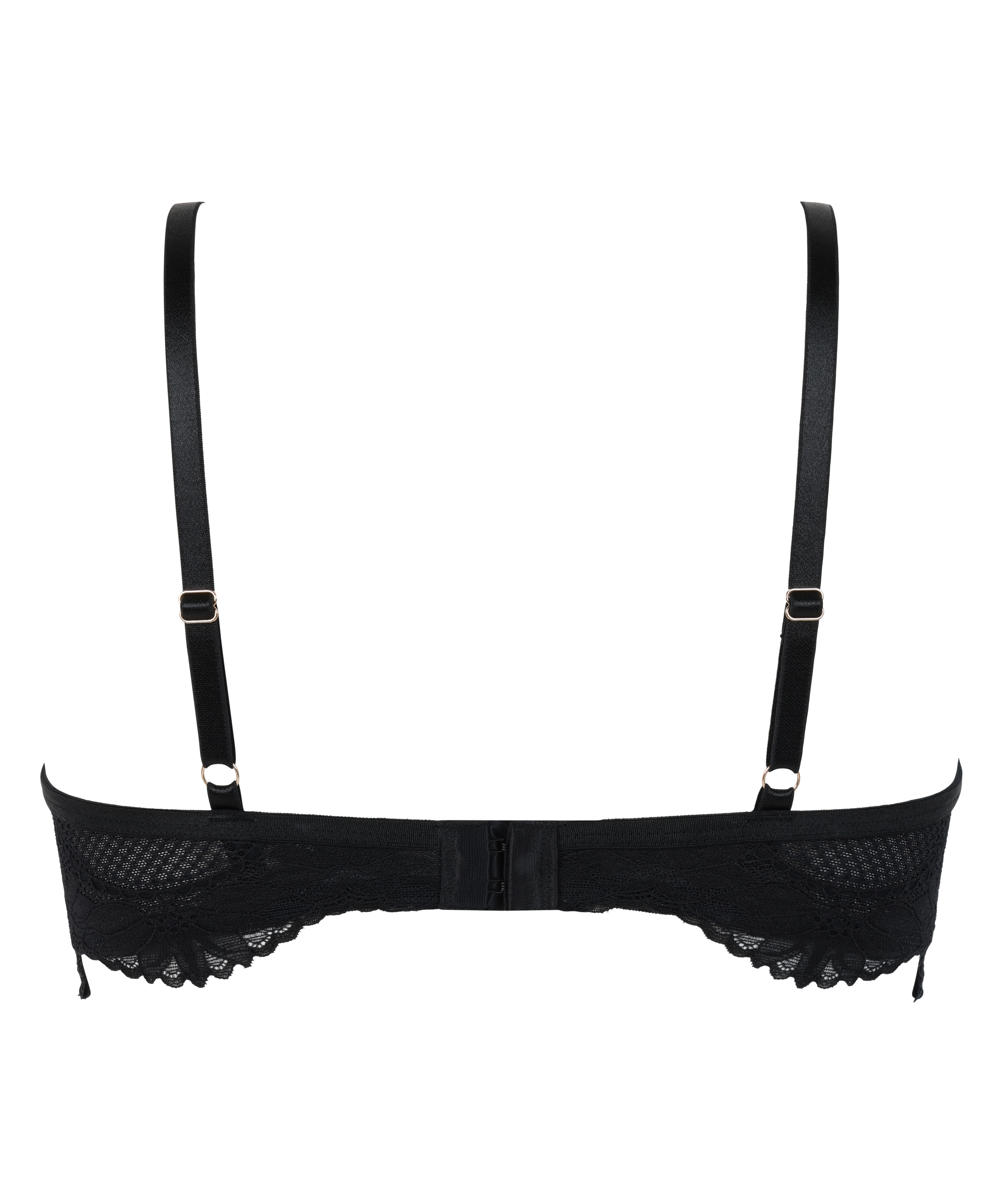Biustonosz p&oacute;łusztywniany usztywniany z fiszbinami Belladonna, Czarny, main