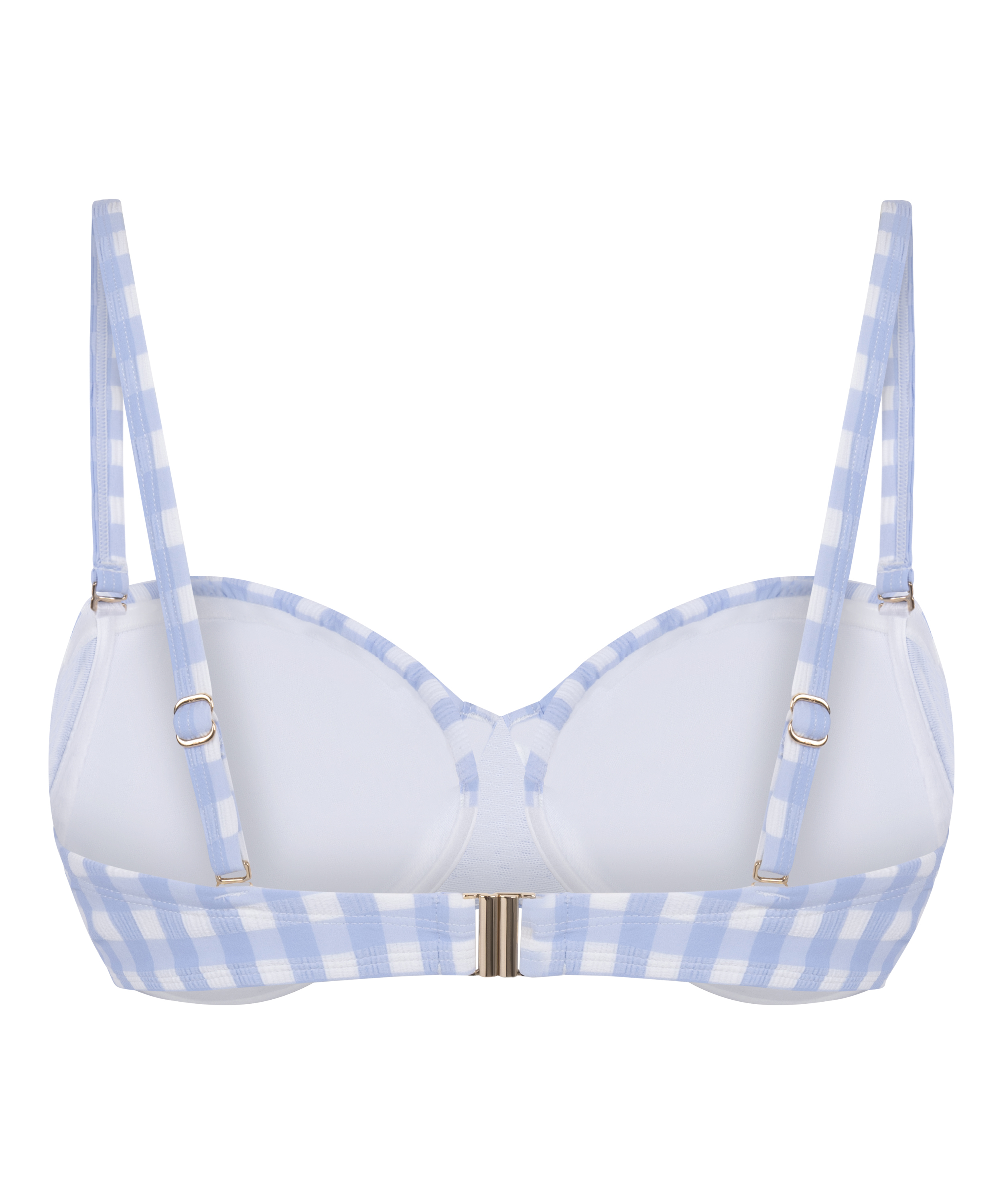 Usztywniany Biustonosz Bikini z Fiszbinami Amalfi, Niebieski, main