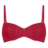 Demi Padded Underwired Bra, Czerwony
