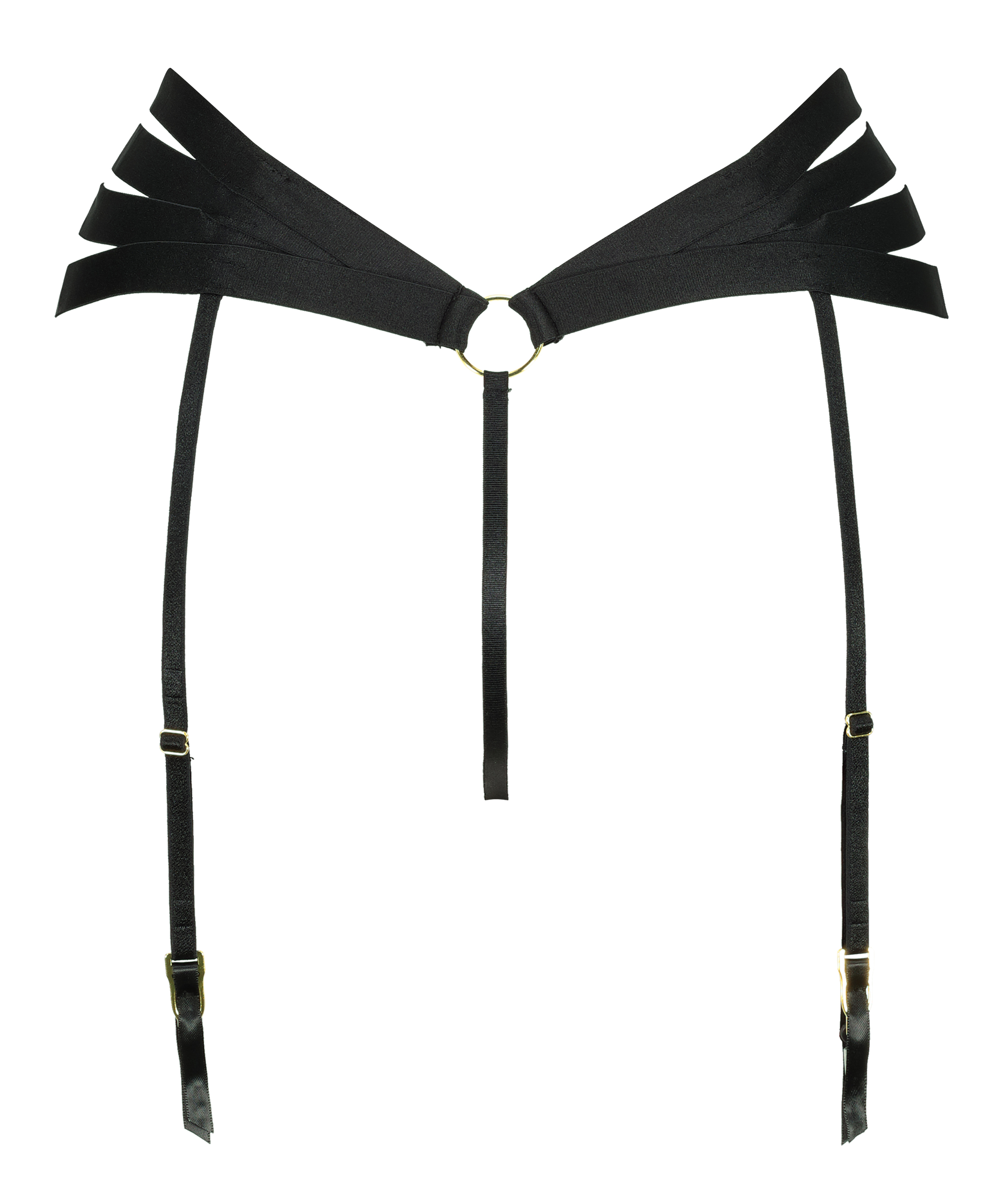 Stringi z wysokim wycięciem Femme, Czarny, main