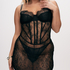 Halka Lace Camille, Czarny