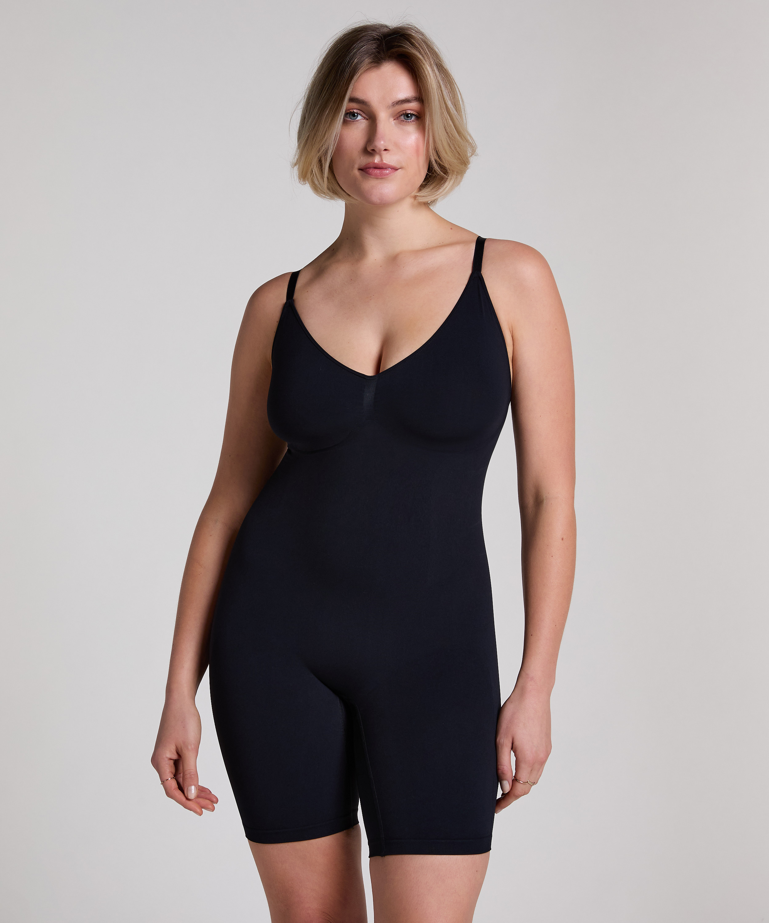 Bezszwowe i wyszczuplające uda, Czarny, main