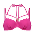 G&oacute;ra od bikini z lureksu w kształcie muszelki, R&oacute;żowy