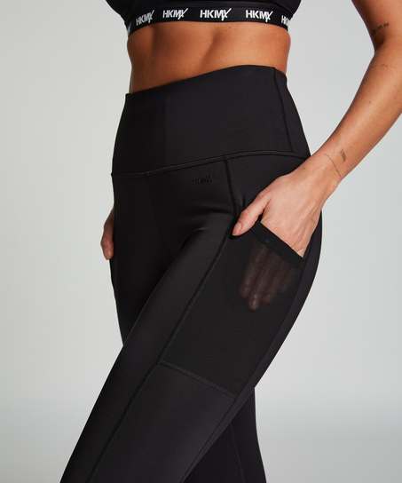 Legginsy z wysokim stanem HKMX Oh My Squat, Czarny