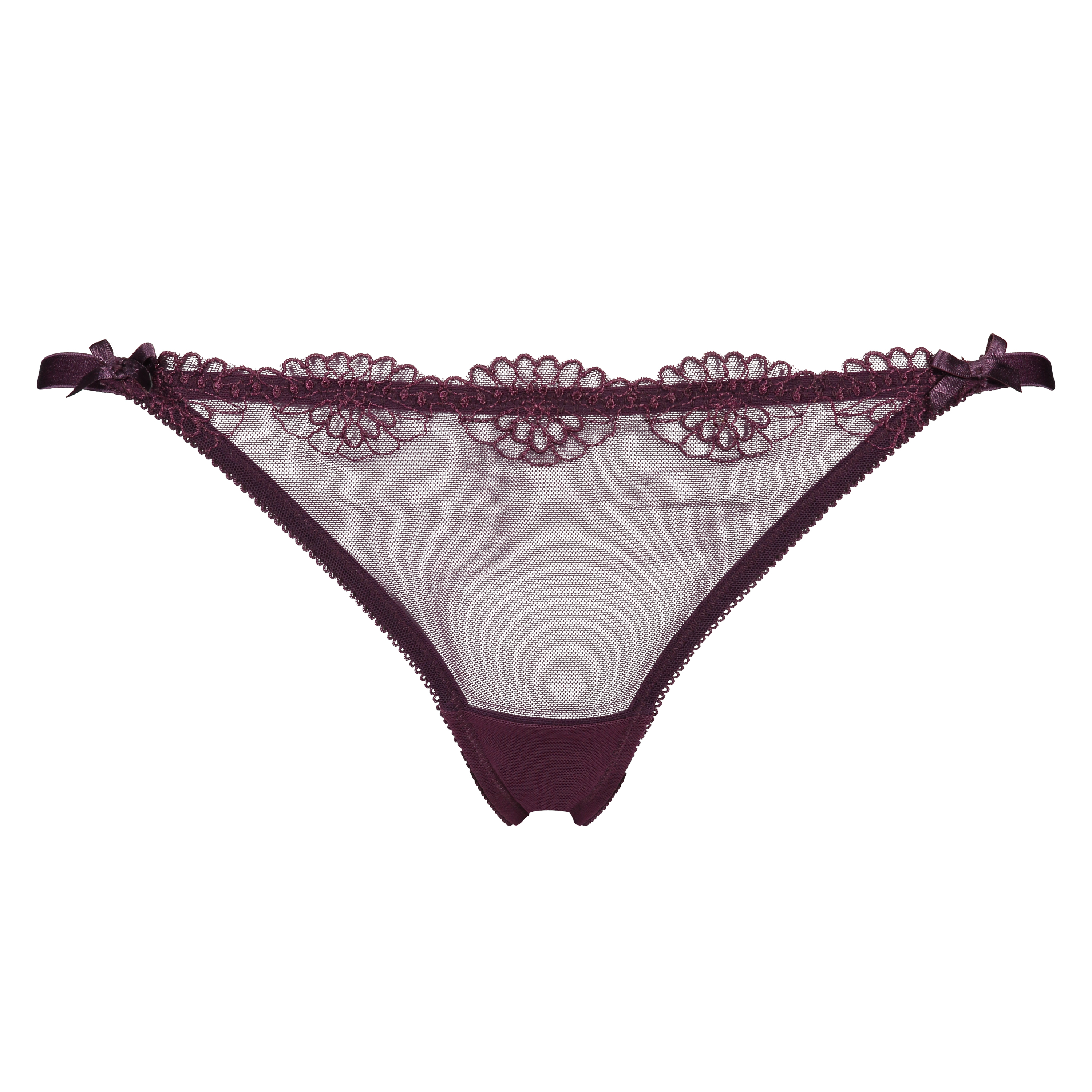 Thong Embroidered, Fioletowy, main