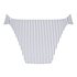 Figi Bikini Highleg Stripes, Biały