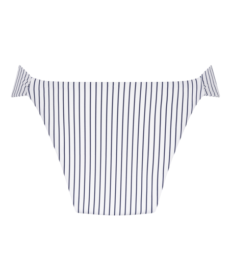 Figi Bikini Highleg Stripes, Biały