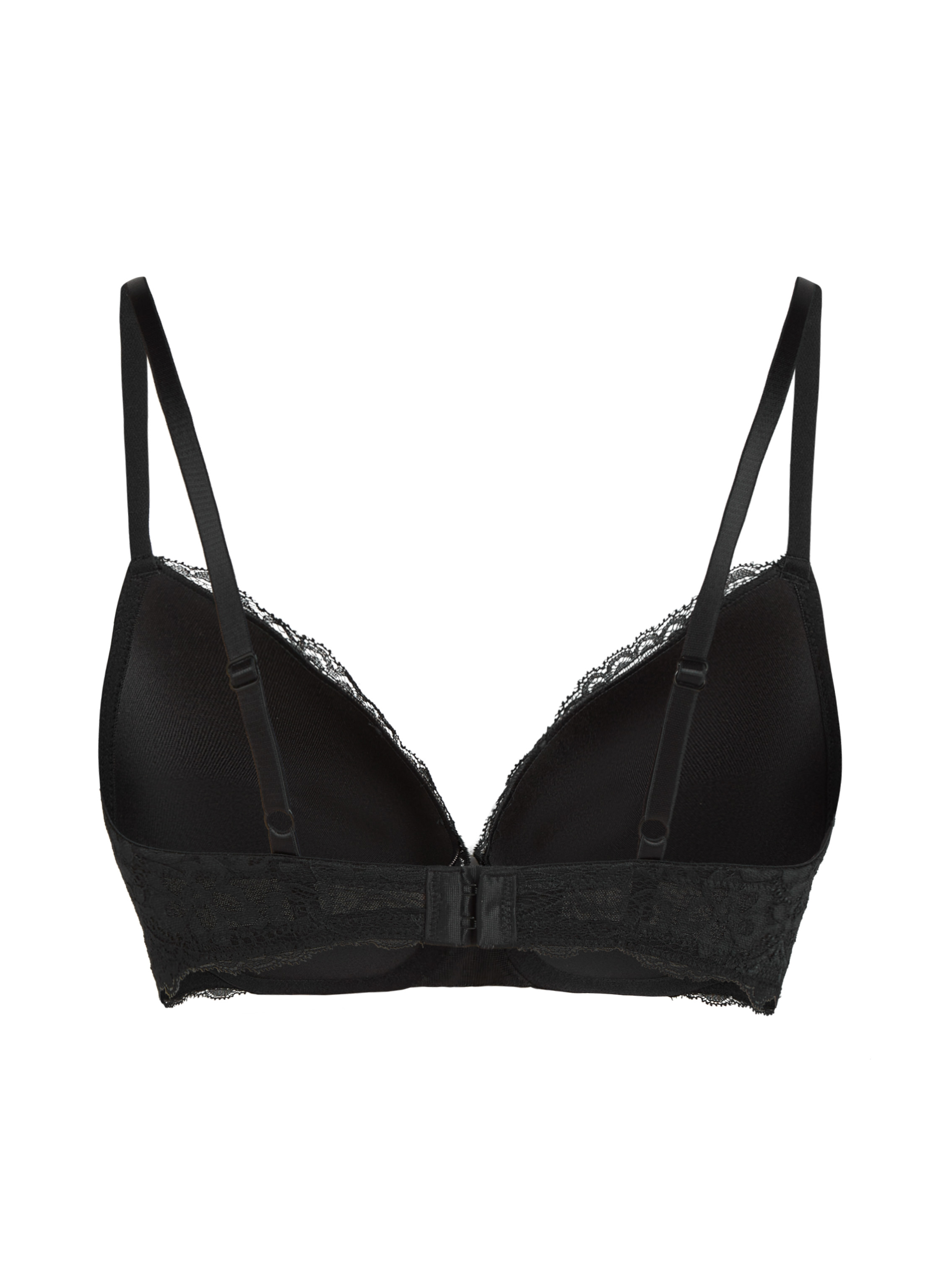 Wyściełany biustonosz push-up z fiszbinami Marine, Czarny, main