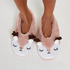 Reindeer Cosy Ballerina Slippers, R&oacute;żowy