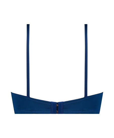 Usztywniony biustonosz z fiszbinami Lara, Niebieski