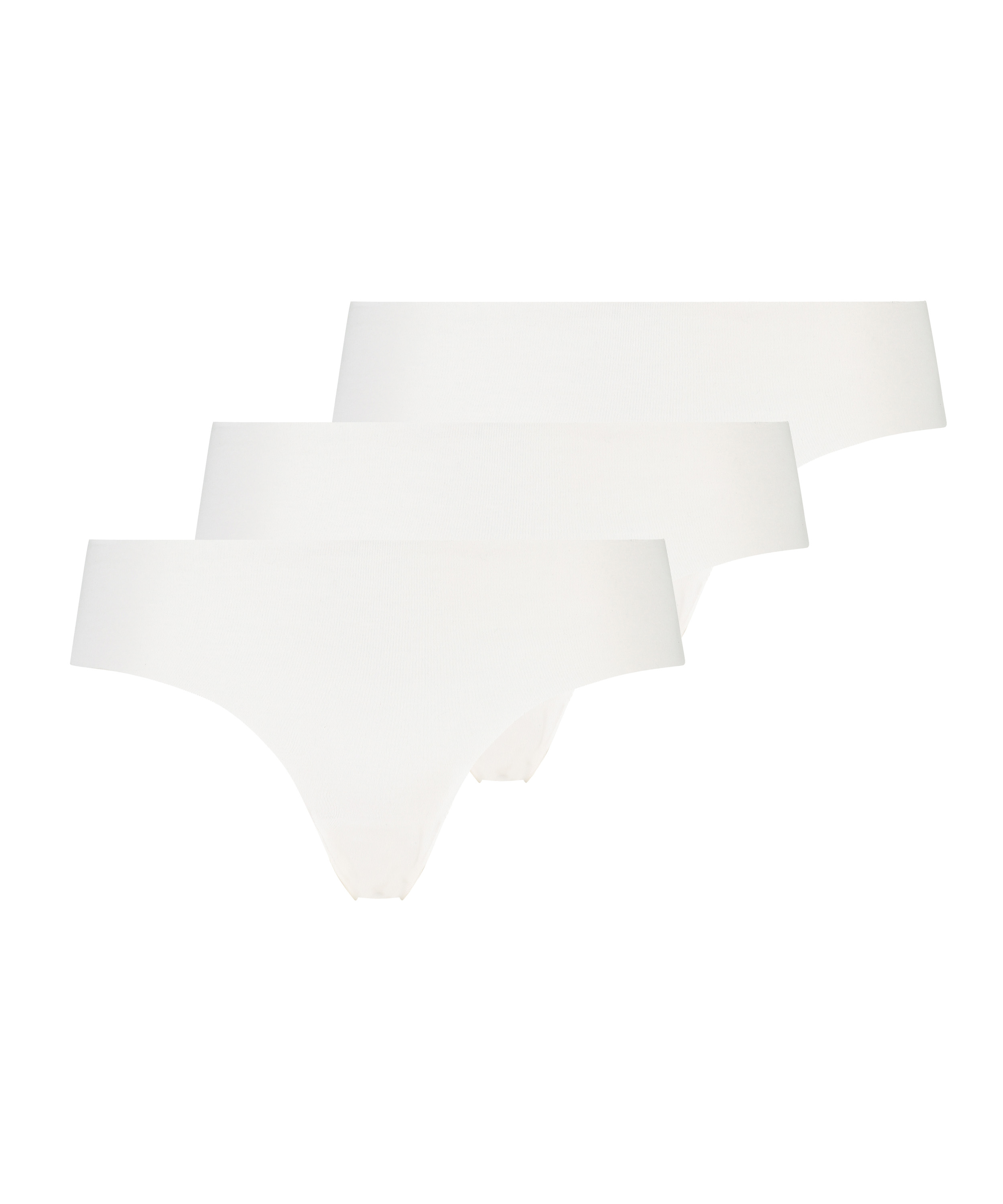 Niewidoczne pod ubraniem brazyliany 3-pak, Biały, main