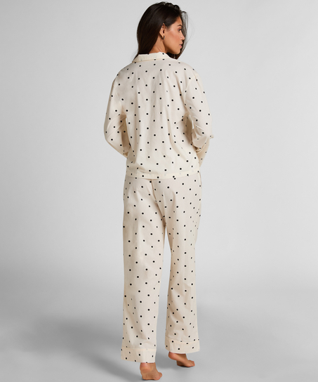 Bluza bawełniana w groszki, Biały